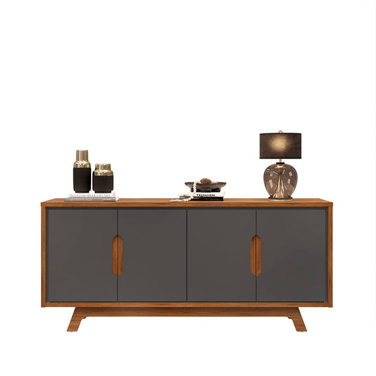 Aparador 4 Puertas en MDF - Denver - Gris