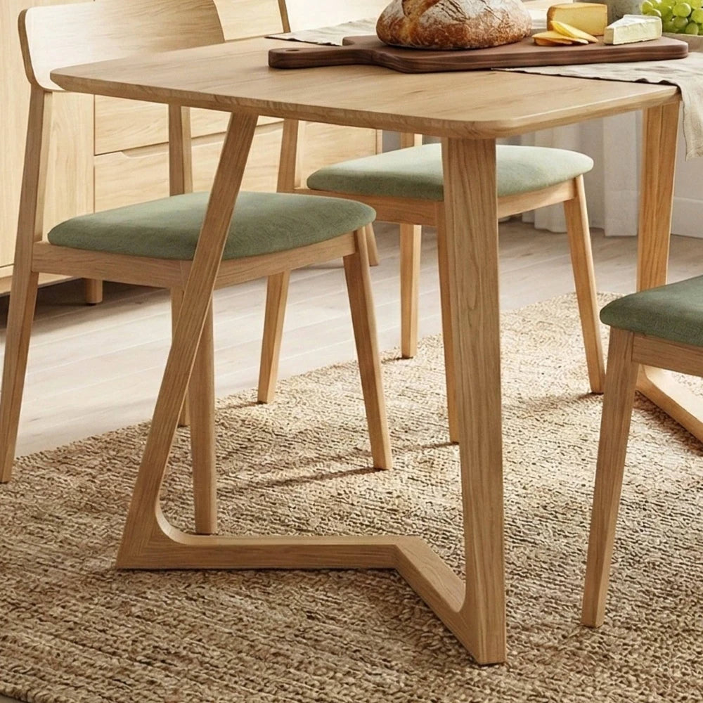 Mesa de comedor Aura - Madera Maciza 120 cm - Línea Serena