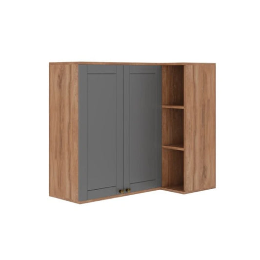 Aereo Esquinero 80 - 2 Puertas - Gris - Línea París