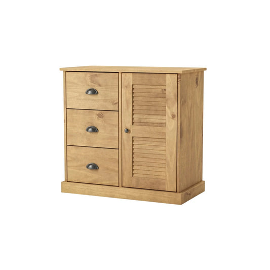 Aparador - 1 Puerta - 3 Cajones - Línea Oslo - Natural