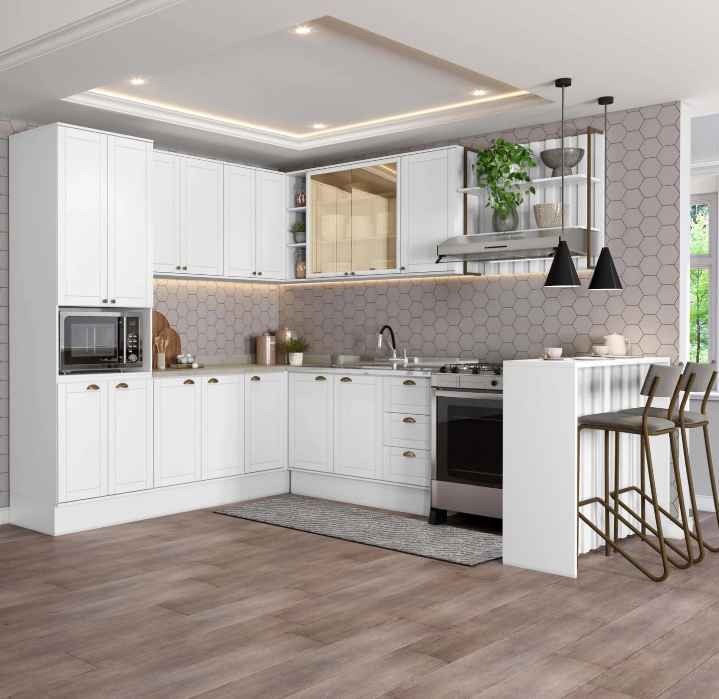 Bajo Mesada Esencial 120cm Blanco