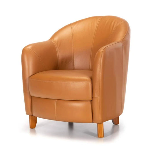 Butaca 100% Cuero - Bull - Camel