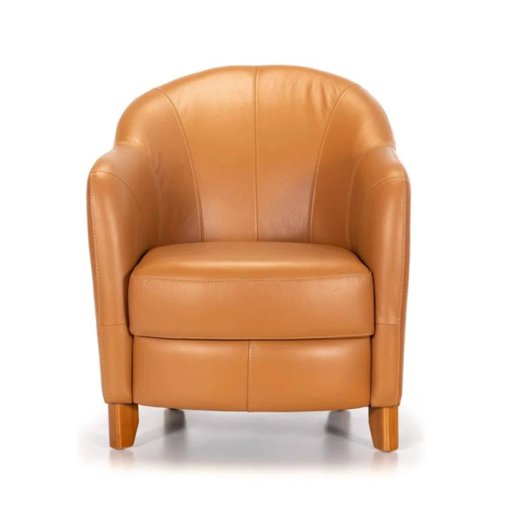 Butaca 100% Cuero - Bull - Camel