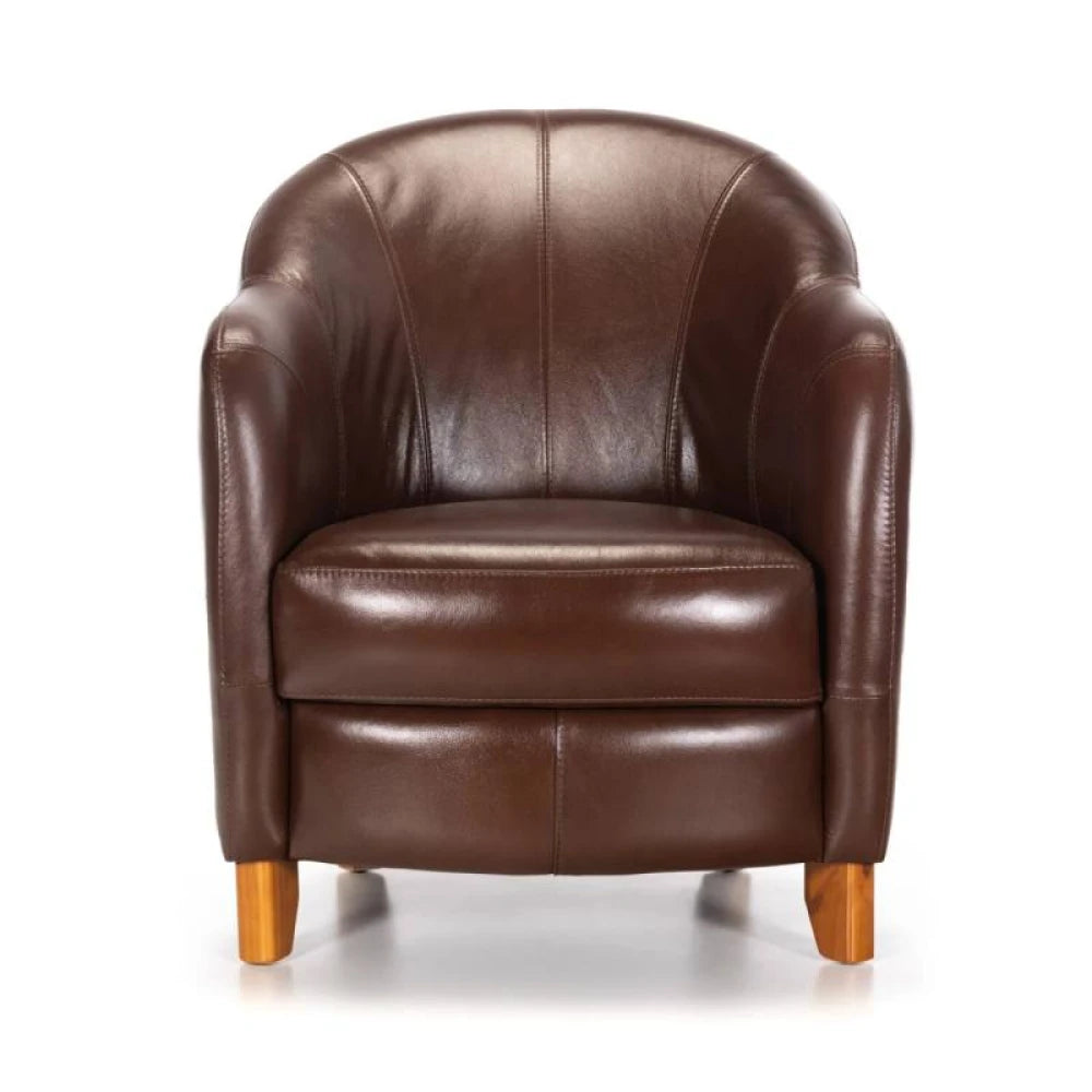Butaca 100% Cuero - Bull - Caramelo