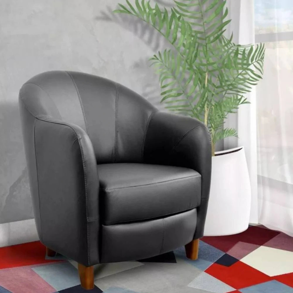 Butaca 100% Cuero - Bull - Negro