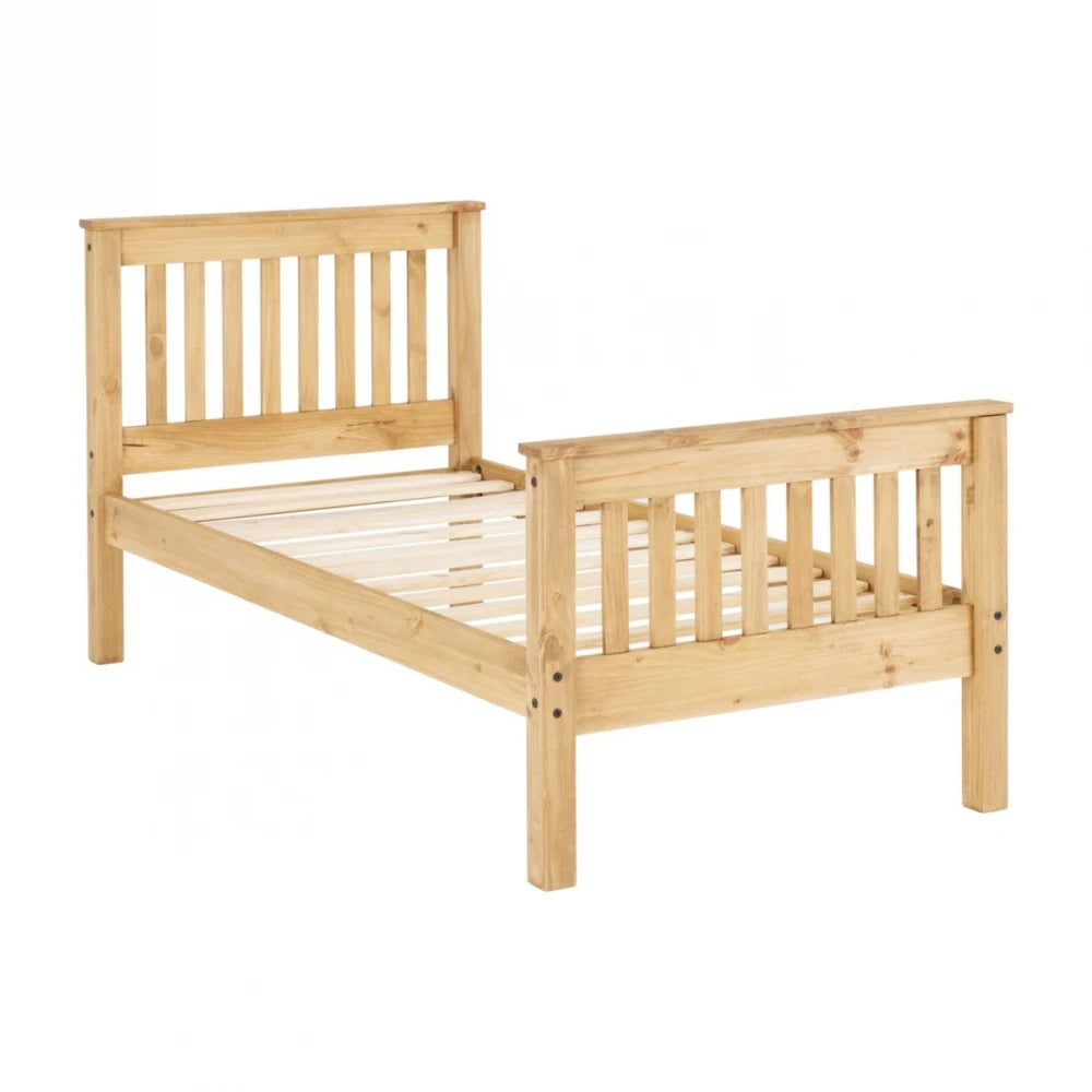 Cama 1 Plaza - Madera maciza - Línea Monterrey