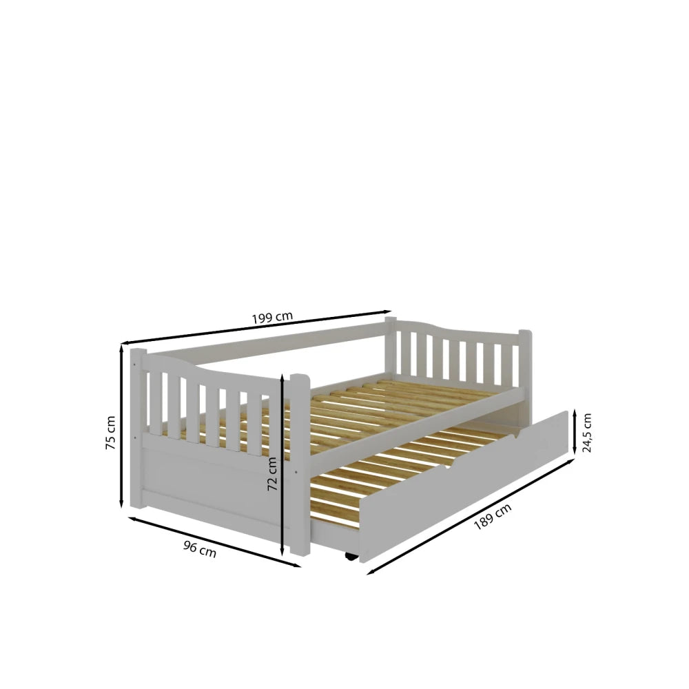 Cama Marinera - 1 Plaza Pino - Marrón - Línea Monterrey