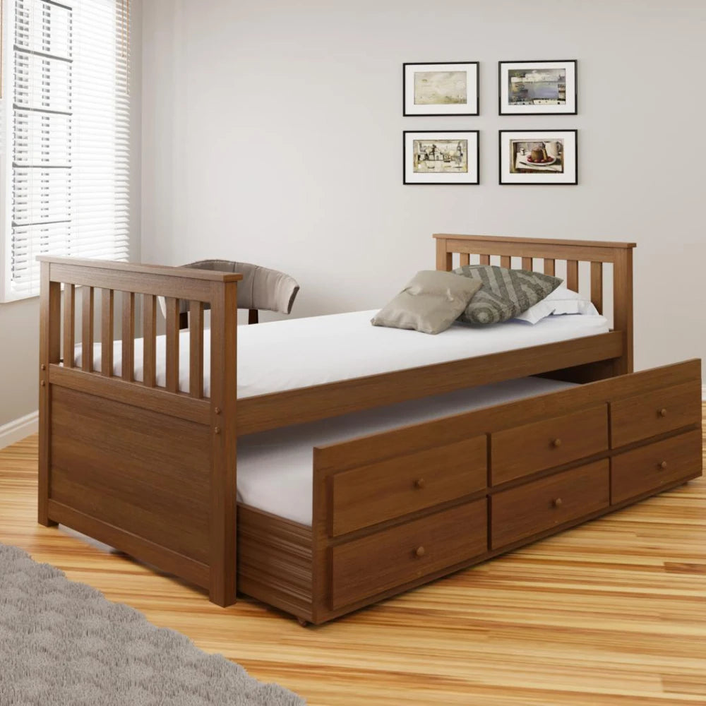 Cama Marinera - 1 Plaza Pino 2.0 - Marrón - Línea Monterrey