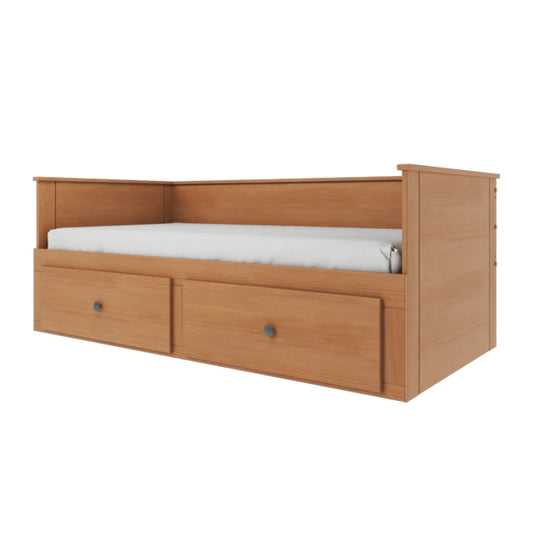 Cama Somnus 1 Plaza / auxiliar - Funcional - Marrón