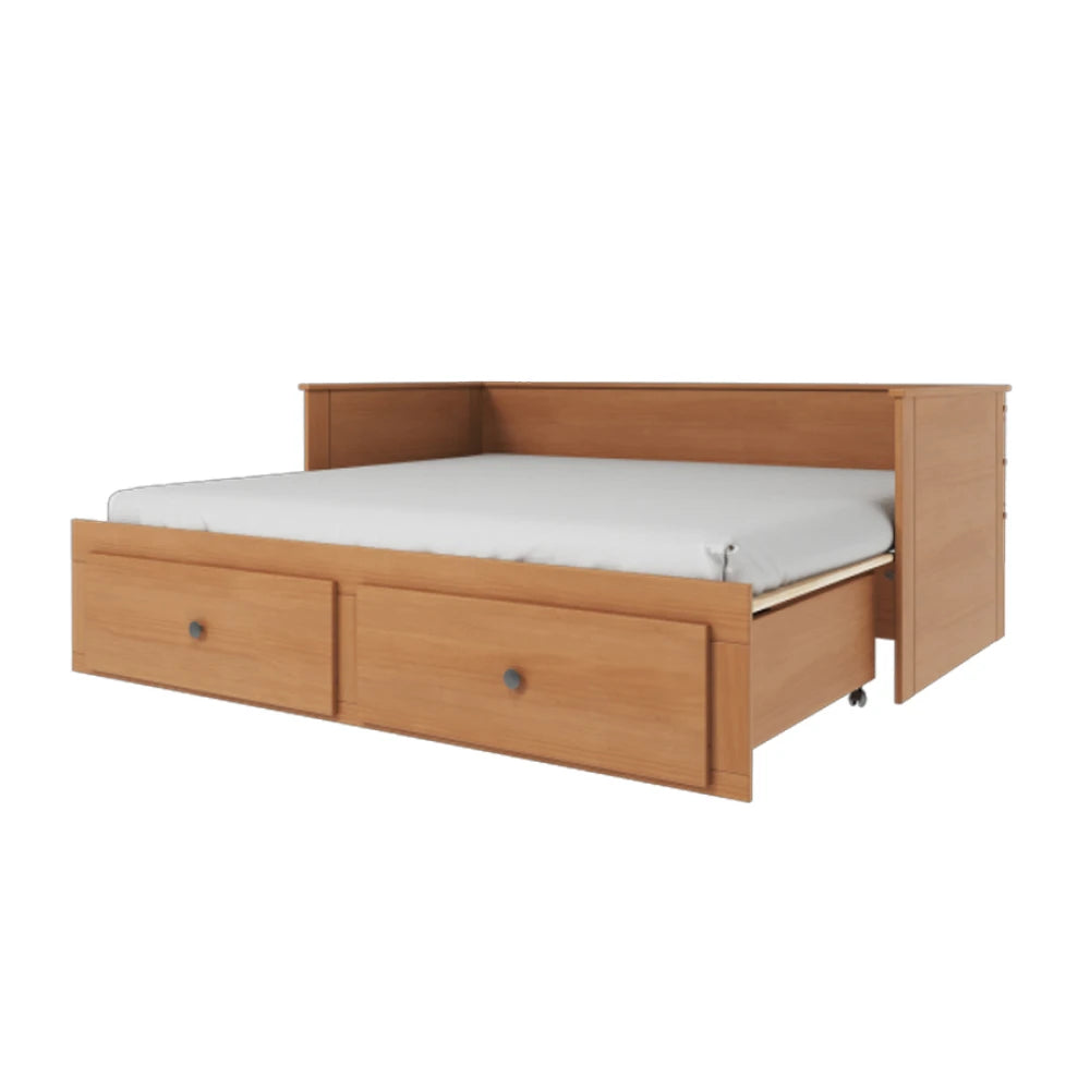 Cama Somnus 1 Plaza / auxiliar - Funcional - Marrón