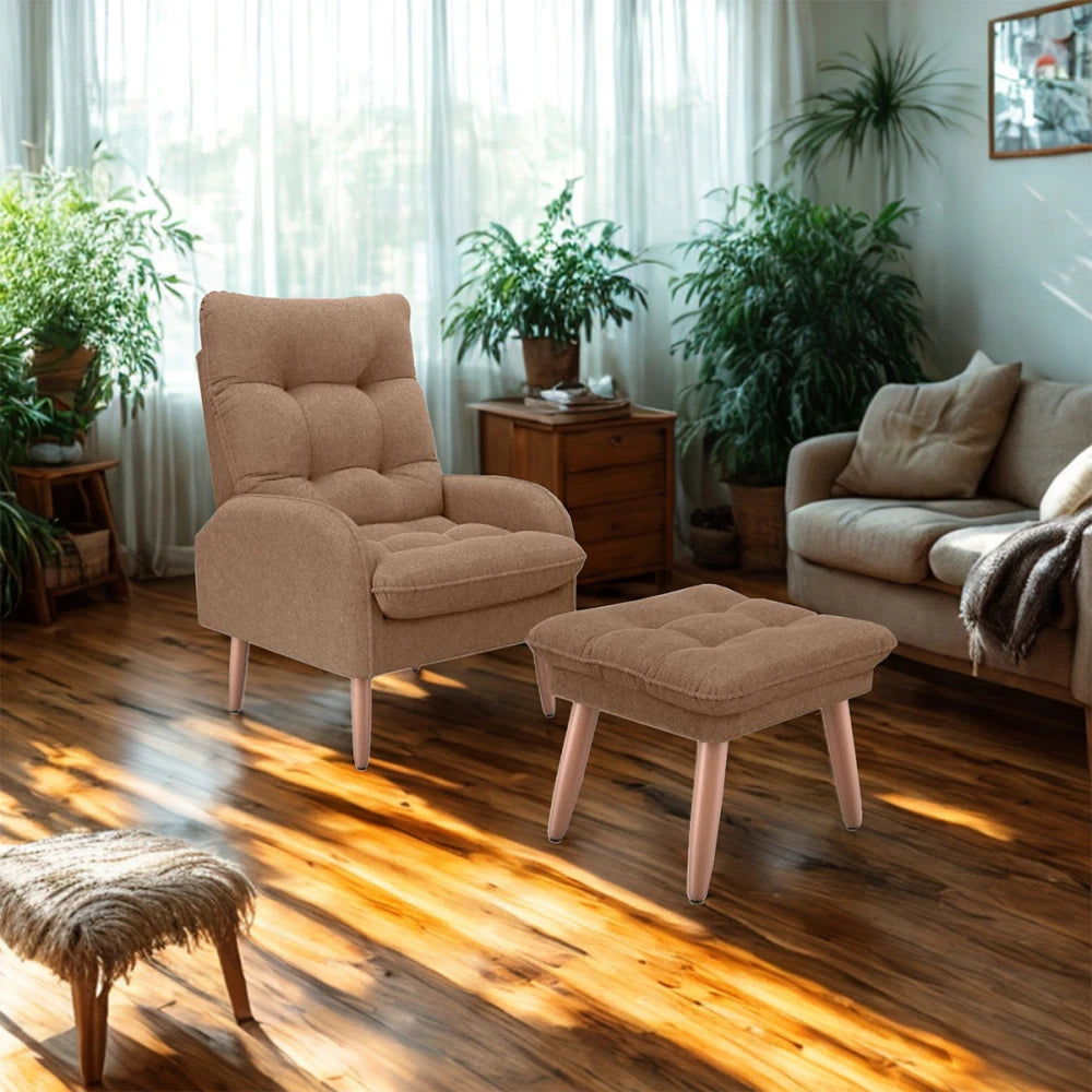 Kit Poltrona + Puff Relax - Marrón