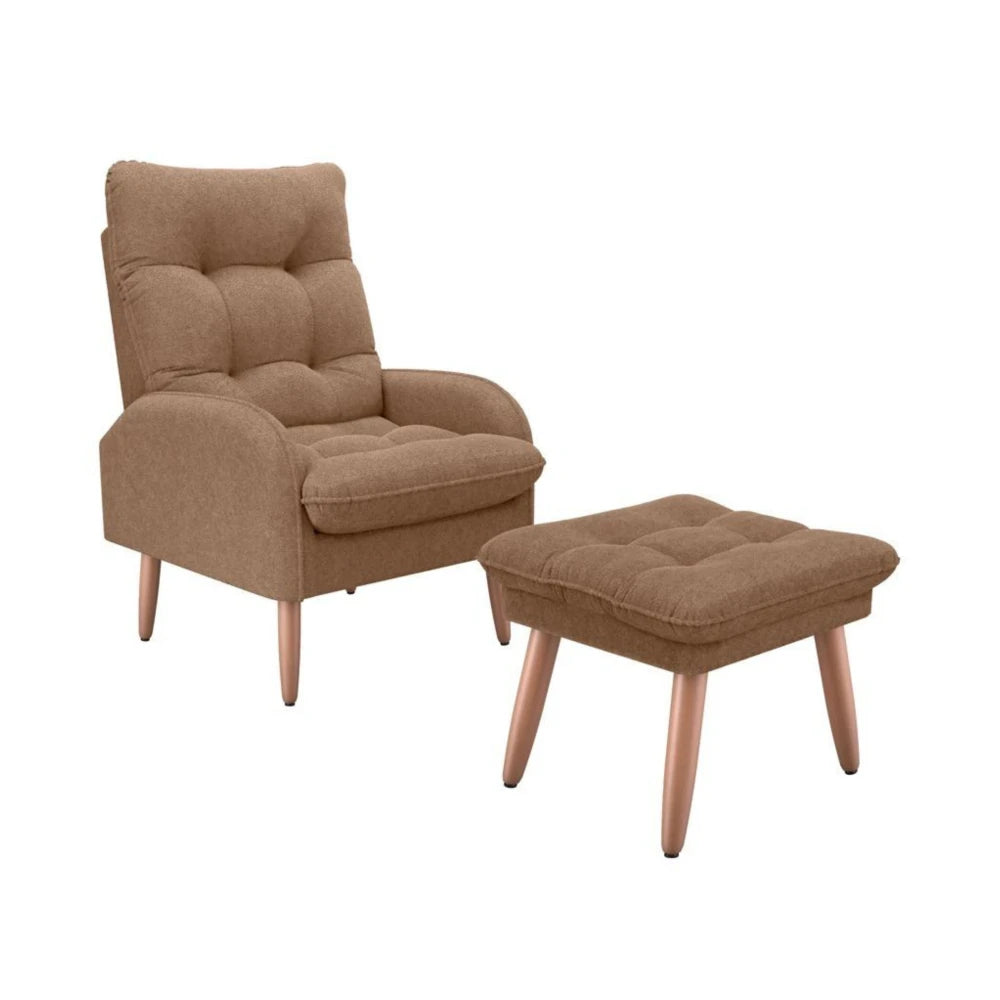 Kit Poltrona + Puff Relax - Azul