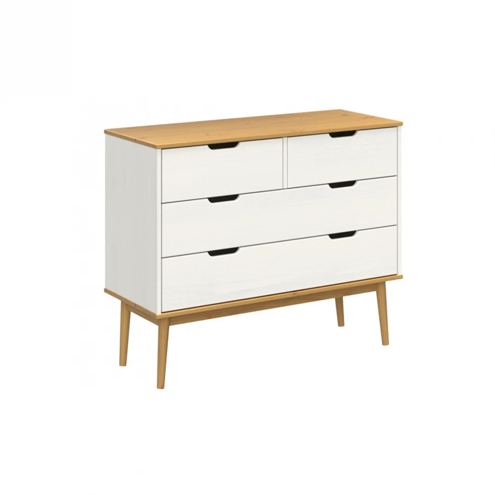 Cómoda 4 Cajones - Línea Praga - Roble