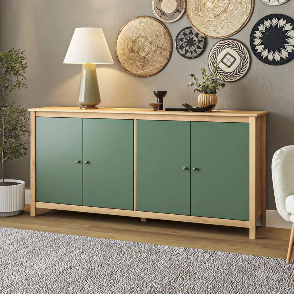 Aparador Cómoda 4 Puertas - Línea Maden - Blanco