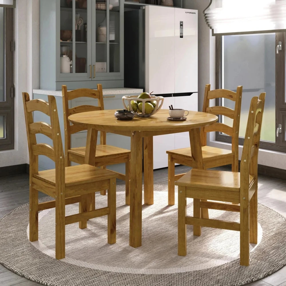 Conjunto de Comedor 4 sillas - Toscana - Natural