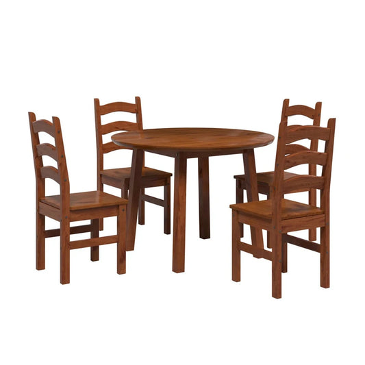 Conjunto de Comedor 4 sillas - Toscana - Nogal