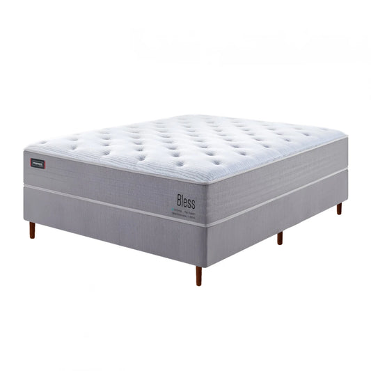 Conjunto Sommier - Mannes - 2 Plazas - Bless