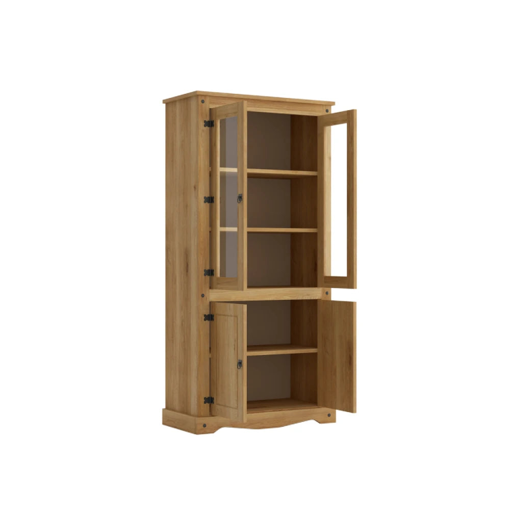 Cristalero Biblioteca Linea Monterrey - Natural