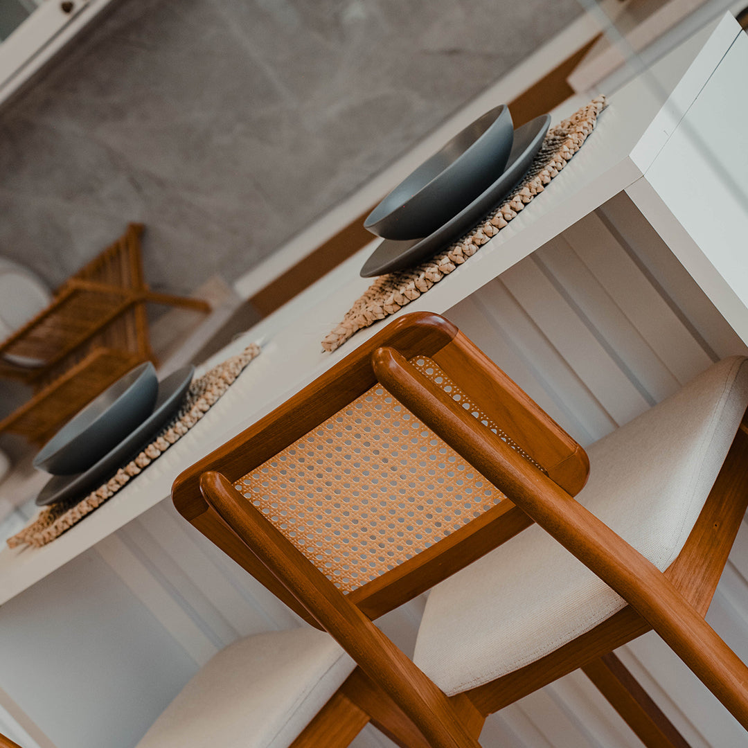 Isla desayunador - Folk 120cm Blanca