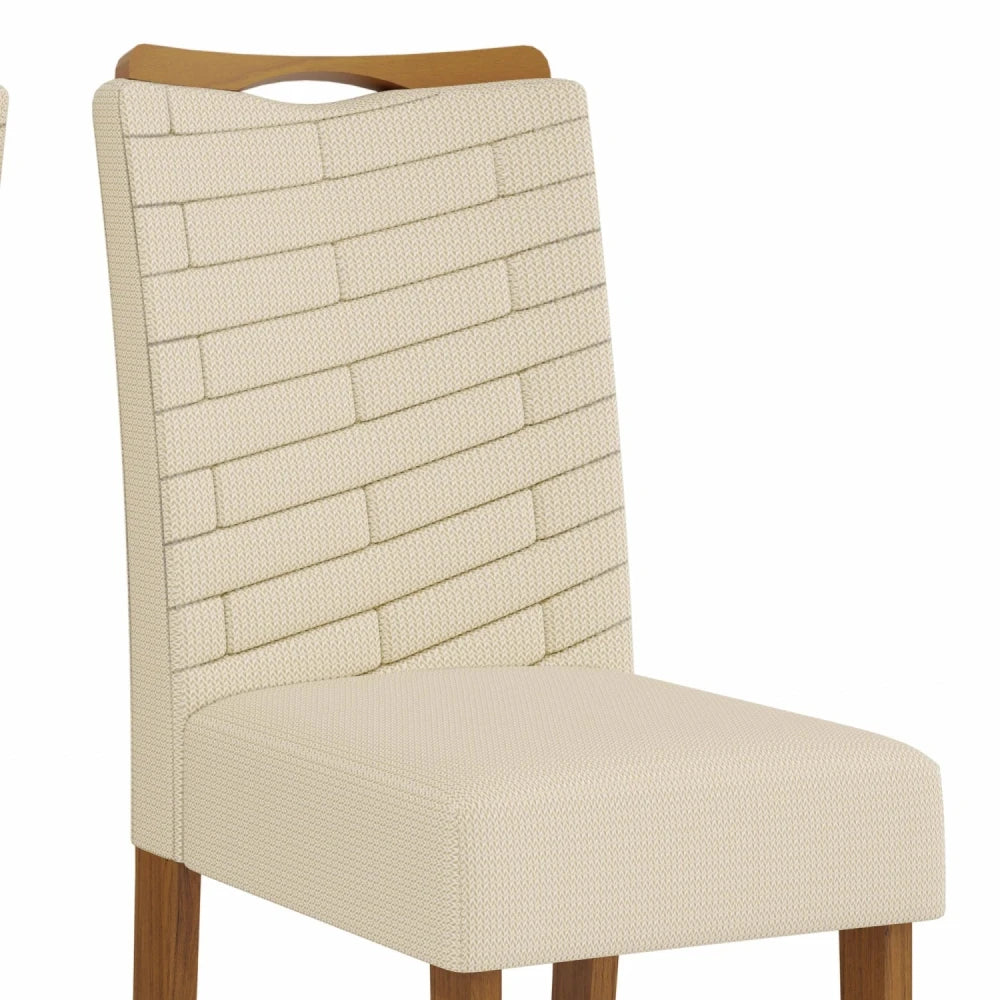 Juego De Comedor - 6 Sillas + Mesa Vidrio - Línea Paris - Blanco / gris