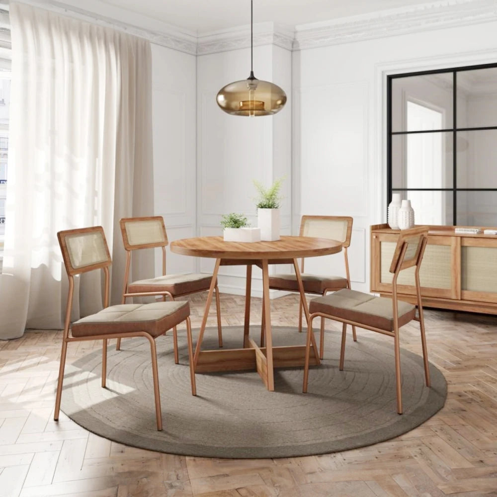 Juego de comedor - Atix - Marrón