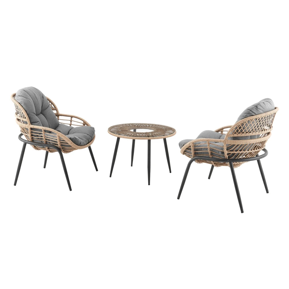 Juego Muebles De Jardin Patagonia - Gris