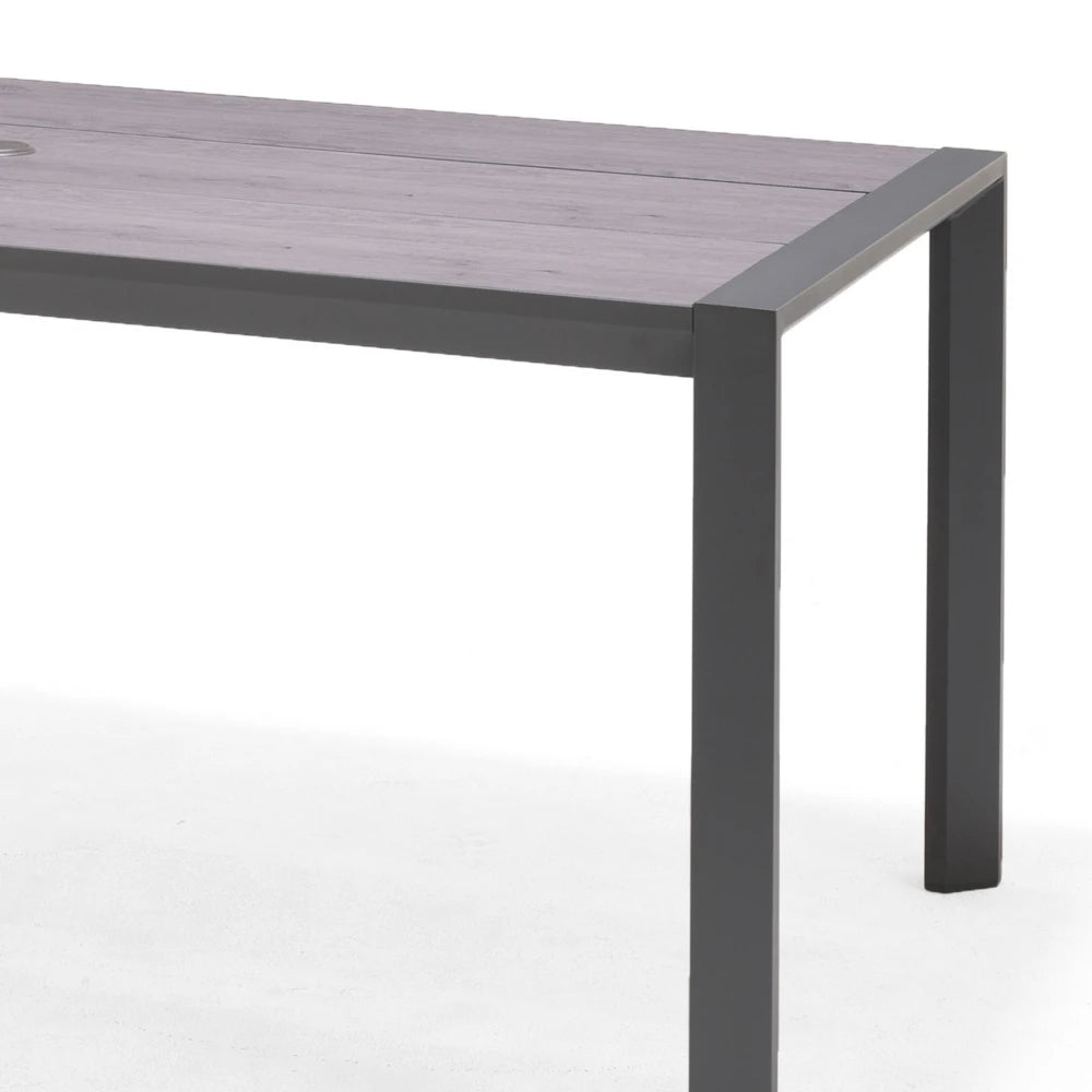 Mesa De Aluminio Para Jardín - Urbanite - 160x90 - Gris