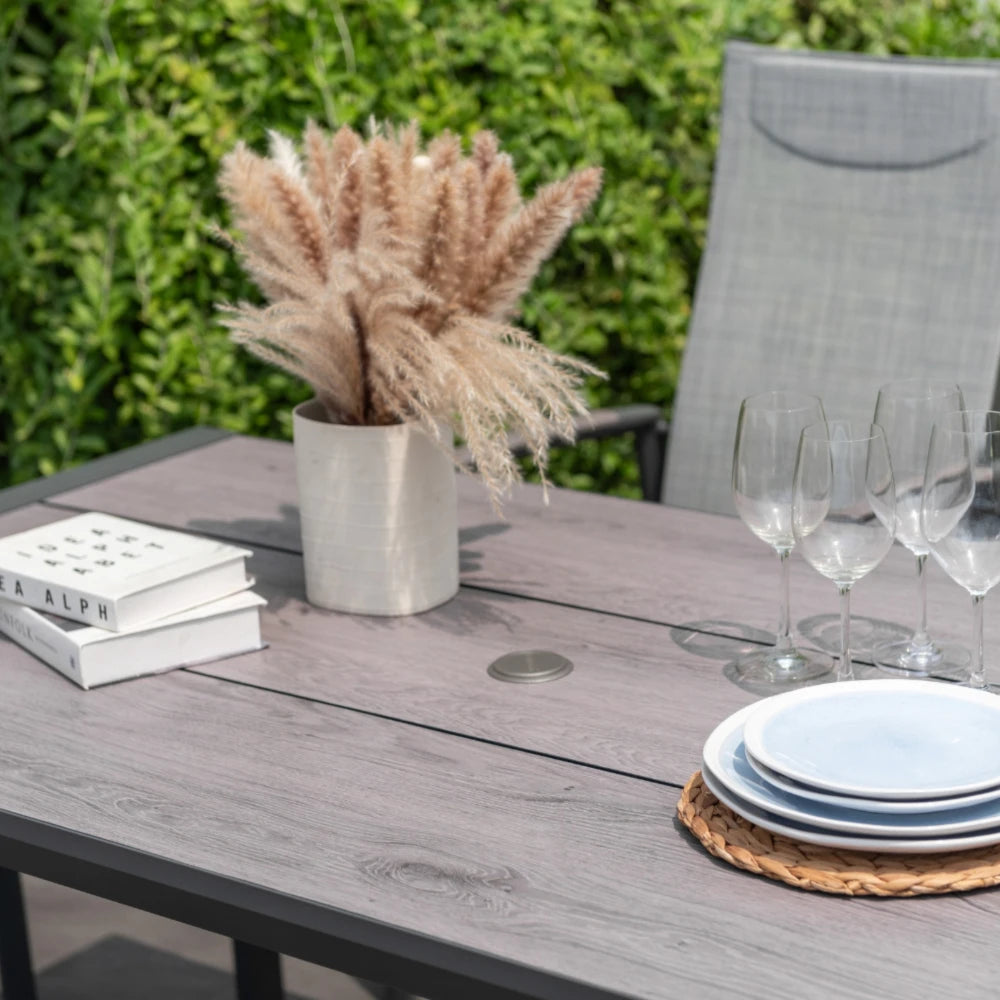 Mesa De Aluminio Para Jardín - Urbanite - 160x90 - Gris