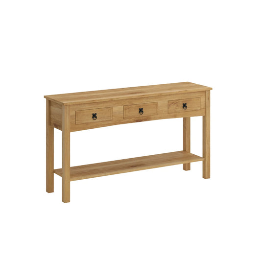 Mesa De Arrime Aparador Madera Maciza - Natural - Línea Monterrey