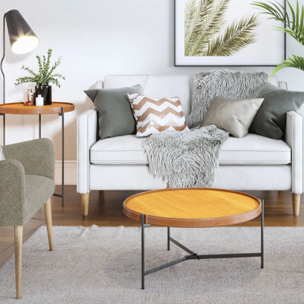 Mesa de Centro Aqua (G) - Línea Nevada - Natural/Gris