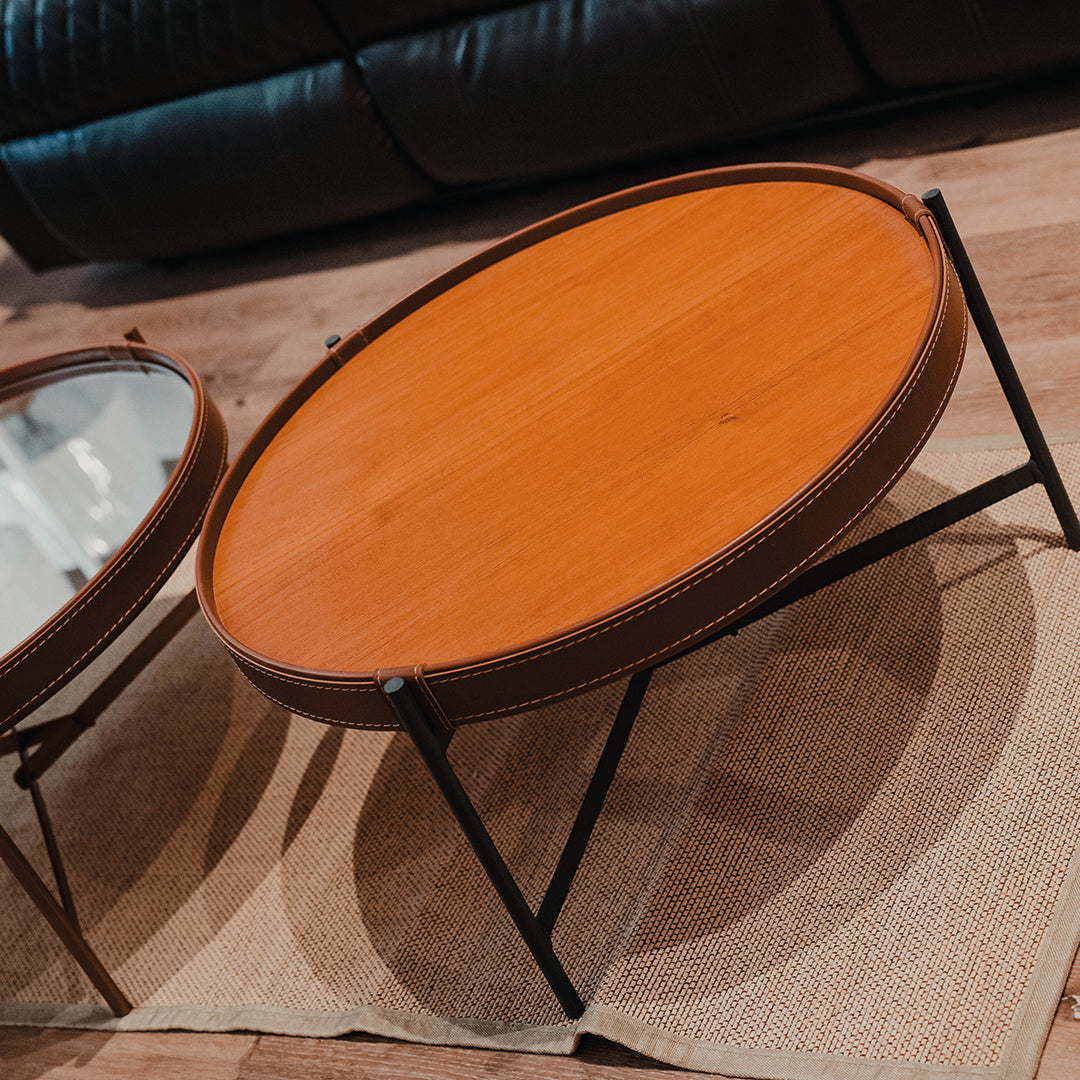 Mesa de Centro Aqua (G) - Línea Nevada - Natural/Gris