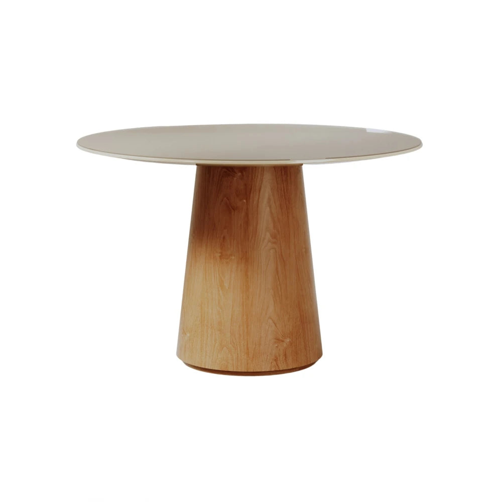 Mesa de Comedor Ana - Redonda - Línea Nevada - Marrón