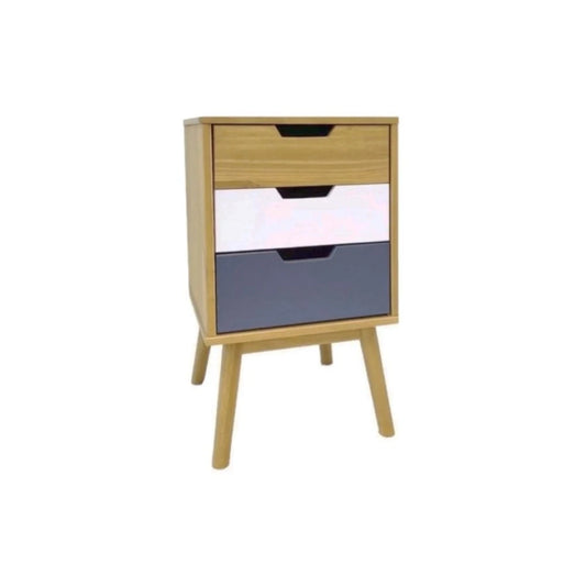 Mesa De Luz 3 Cajones - Línea Praga