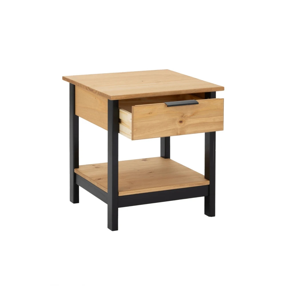 Mesa De Luz Madera 1 Cajón Línea Denver