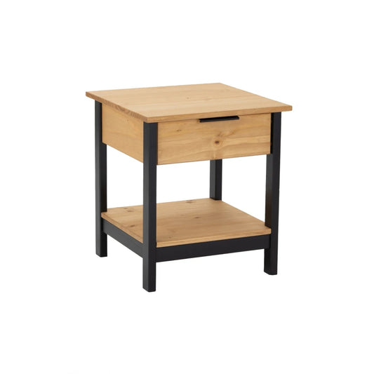 Mesa De Luz Madera 1 Cajón Línea Denver