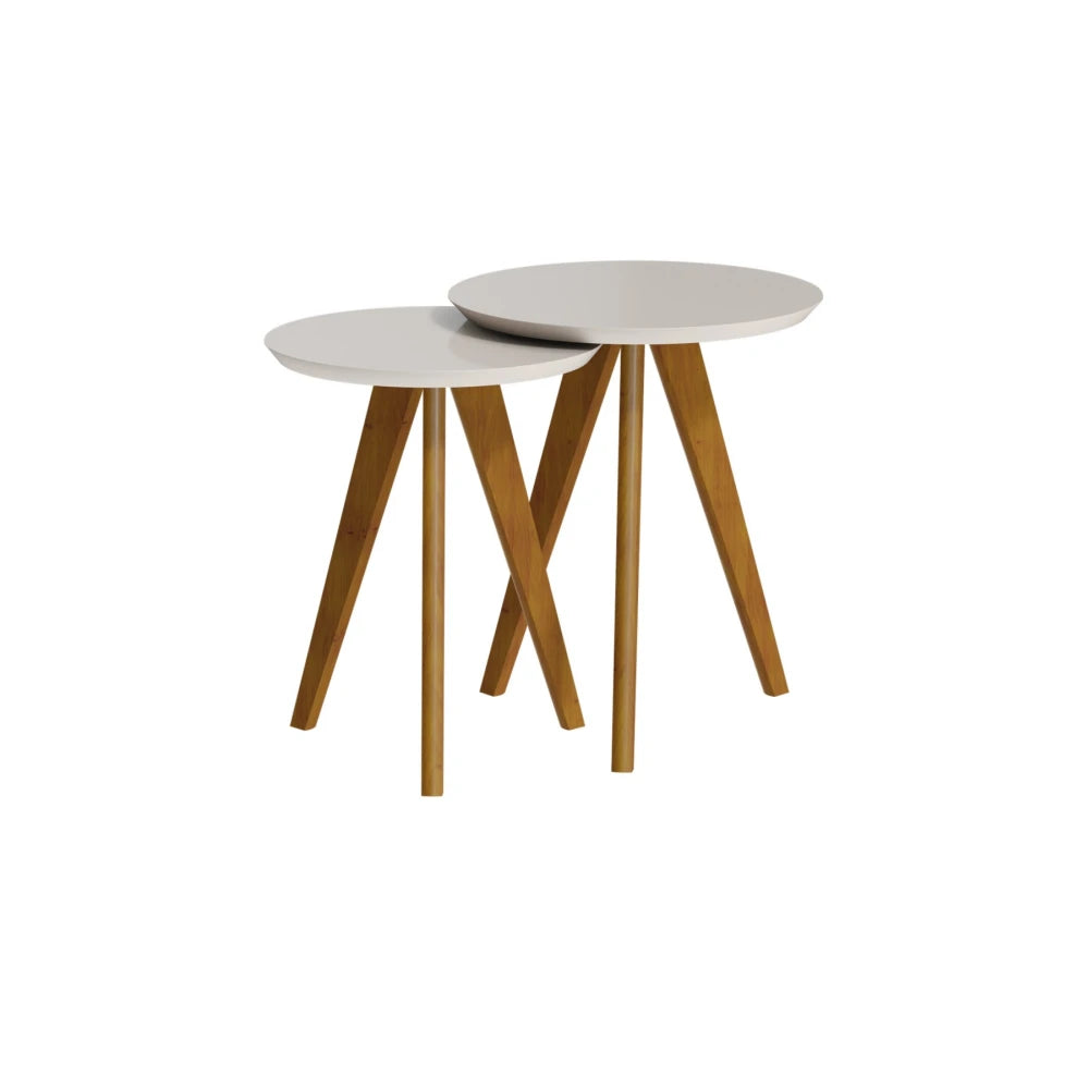 Mesa Lateral Conjunto - Línea Nevada - Natural