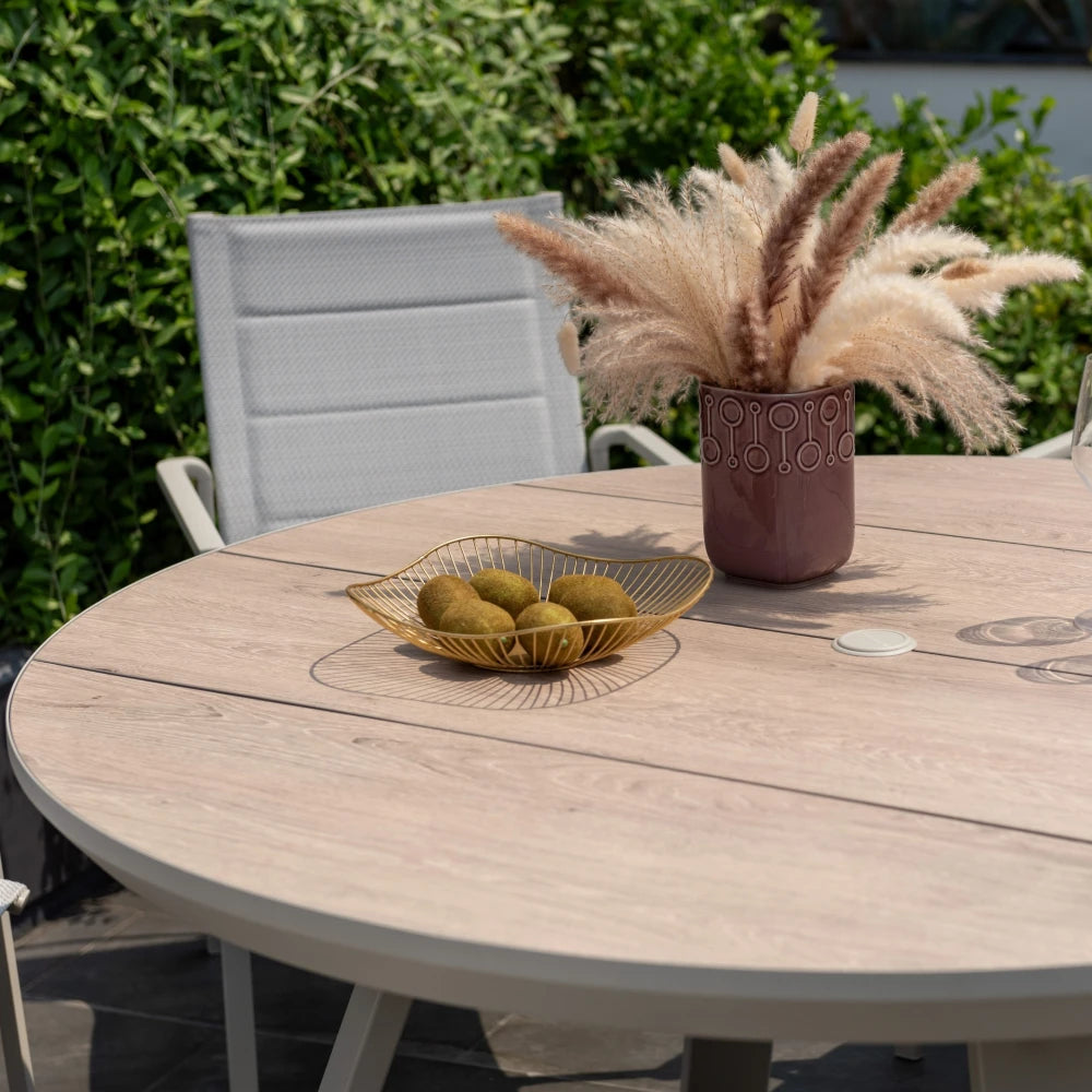 Mesa redonda de Patio Diámetro 141cm - Urbanite - Beige