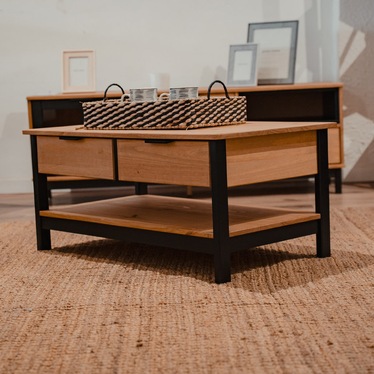 KIT Mesa De Living + Rack de TV Línea Denver