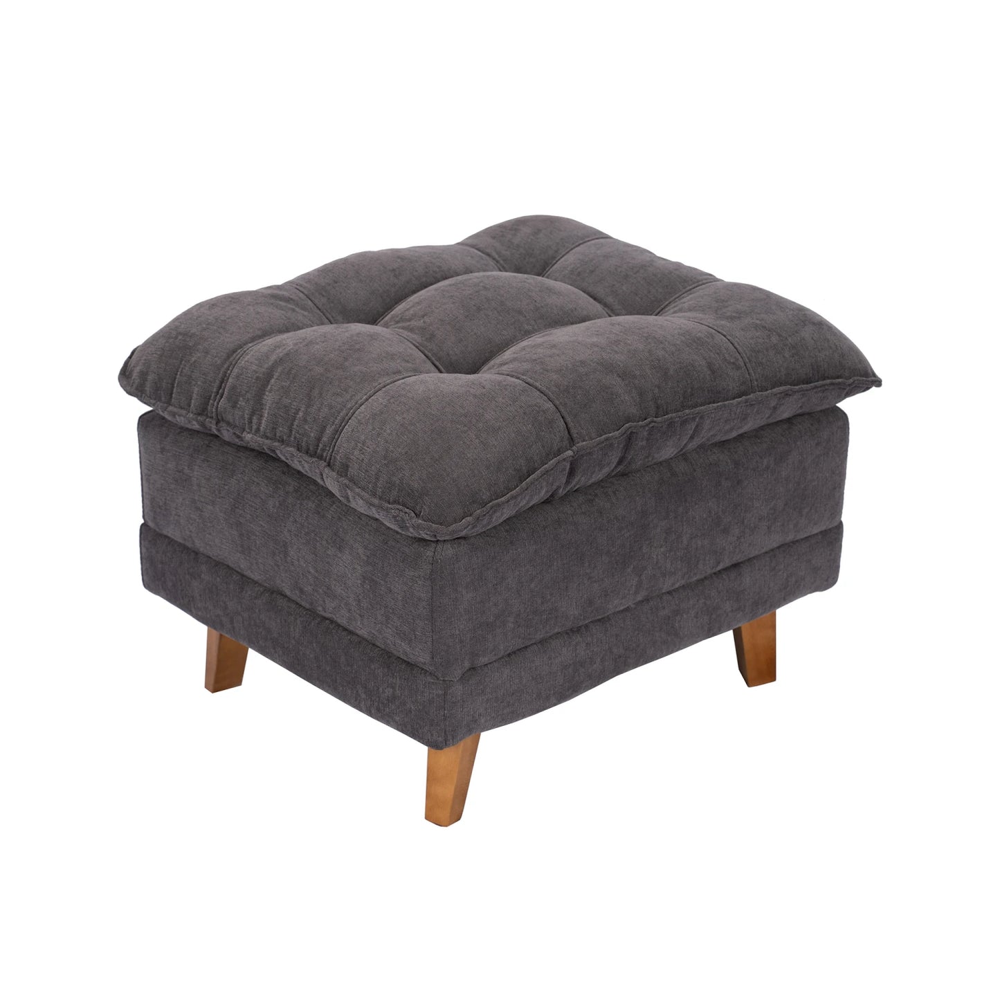 Poltrona reclinable Con Puff - Luxor - Gris