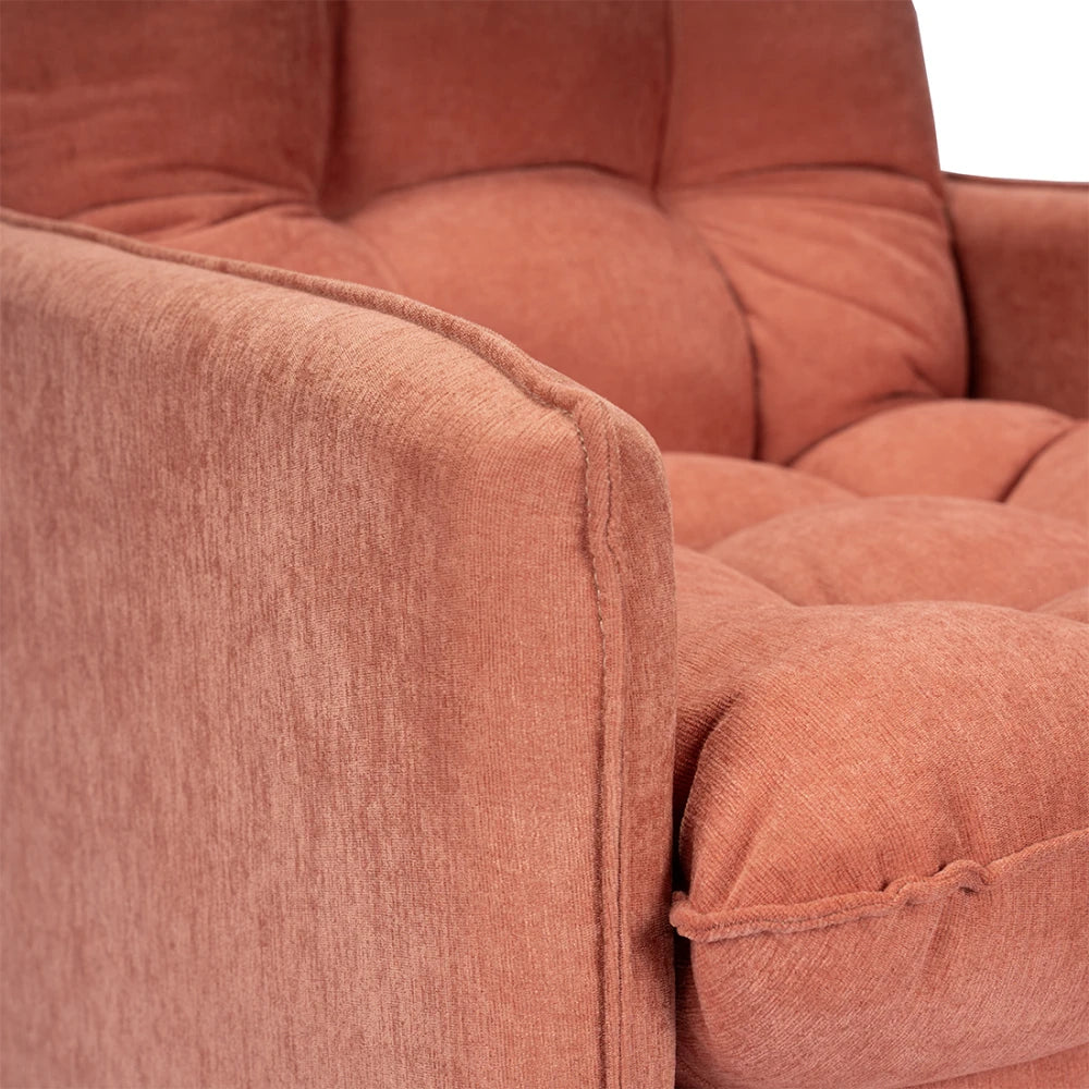Poltrona reclinable Con Puff - Luxor - Terracota