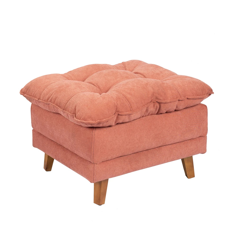 Poltrona reclinable Con Puff - Luxor - Terracota