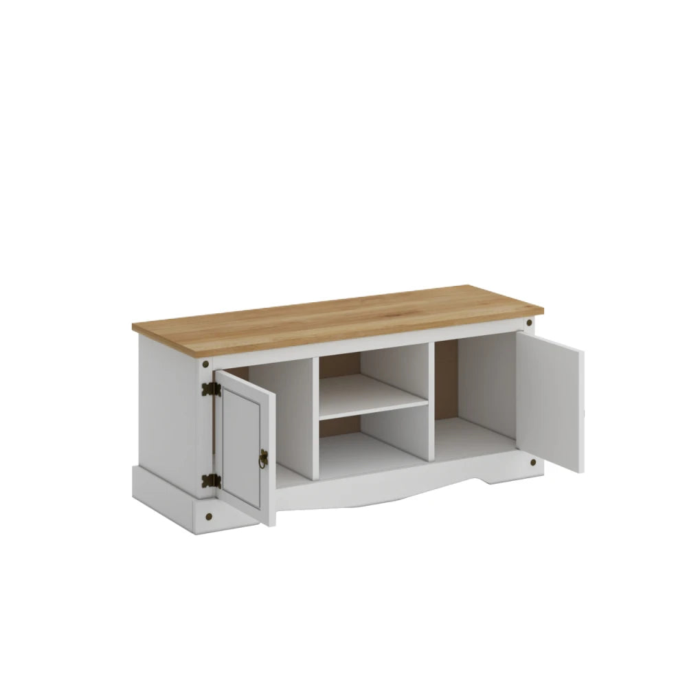 Rack 2 puertas 1 Estante - 120cm - Línea Monterrey - Blanco