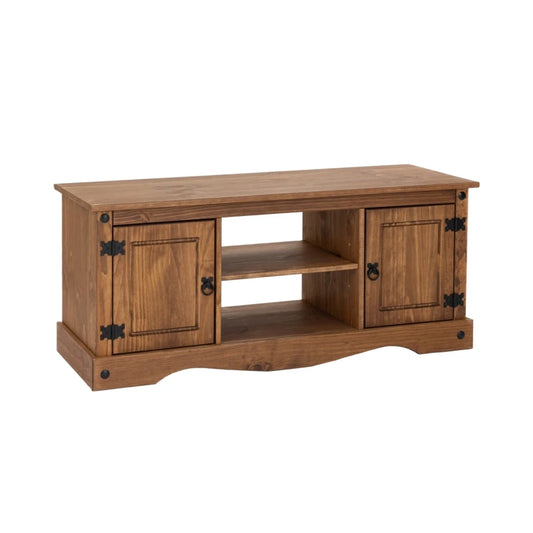 Rack 2 puertas 1 Estante - 120cm - Línea Monterrey - Nogal