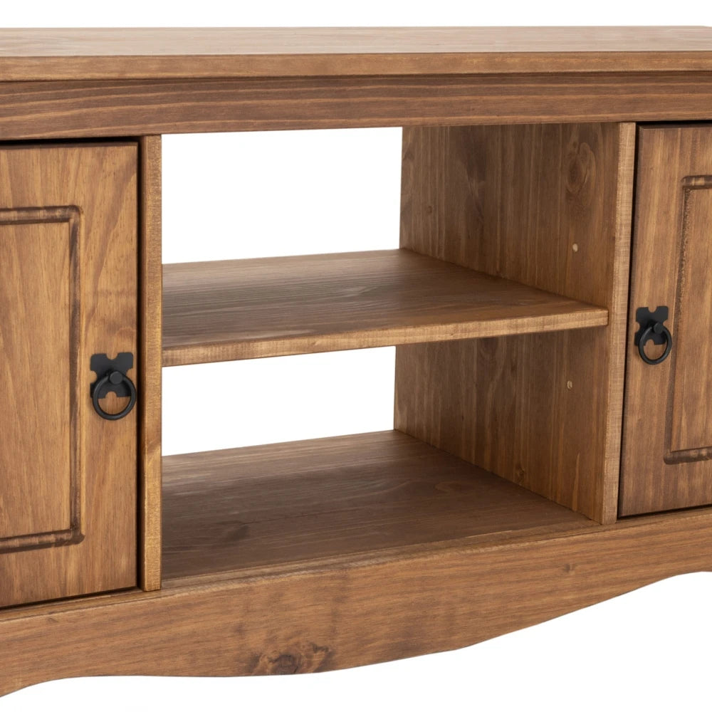 Rack 2 puertas 1 Estante - 160cm- Línea Monterrey - Nogal