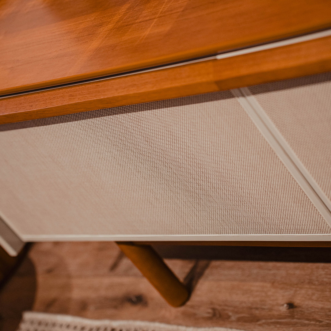 Rack para TV - Maldivas 2.2 - Línea Nevada - Blanco/Natural