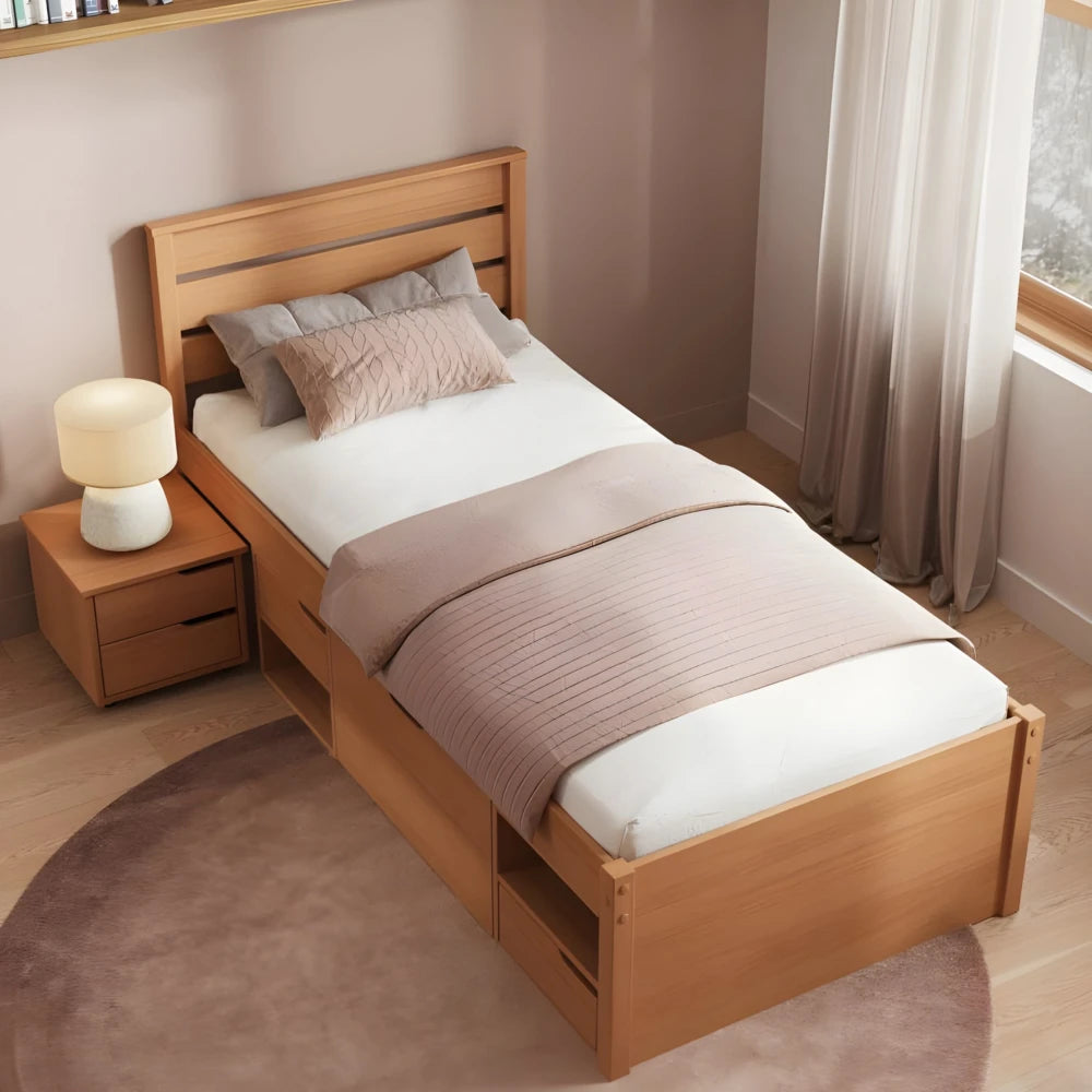 Respaldo 1 Plaza Madera maciza - Funcional - Marrón