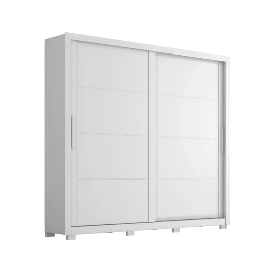 Ropero 2 Puertas 4 Cajones - Línea Glam - Blanco