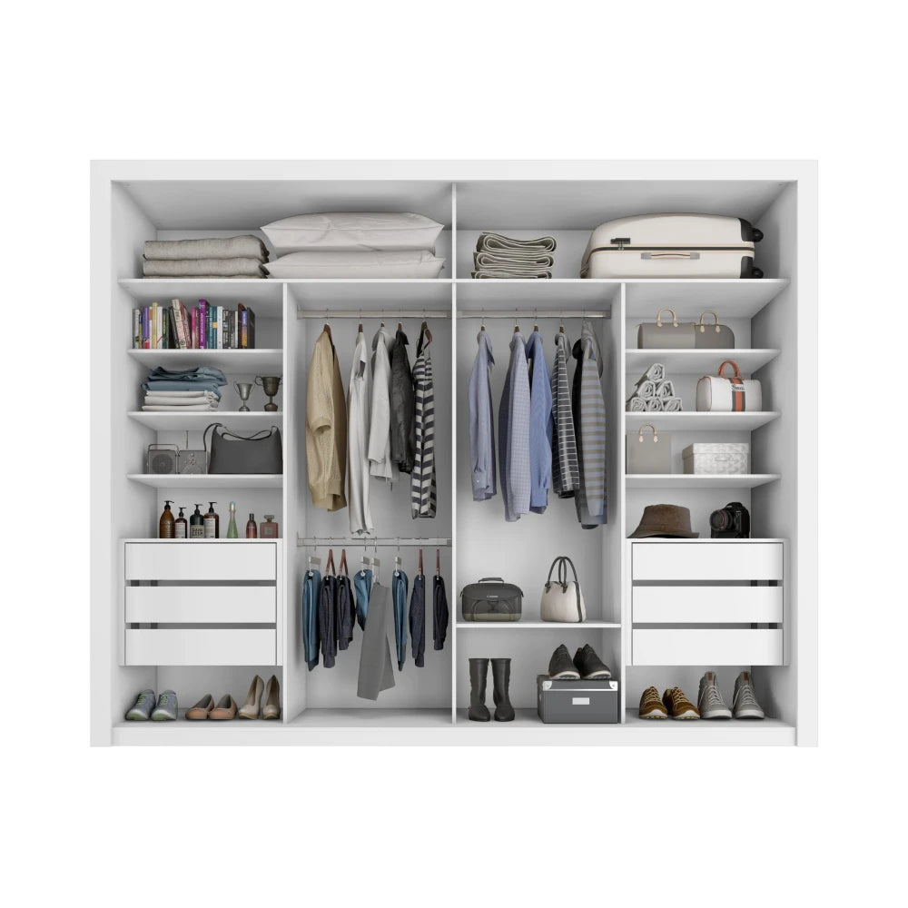 Ropero 2 Puertas Corredizas - Imperial - Blanco