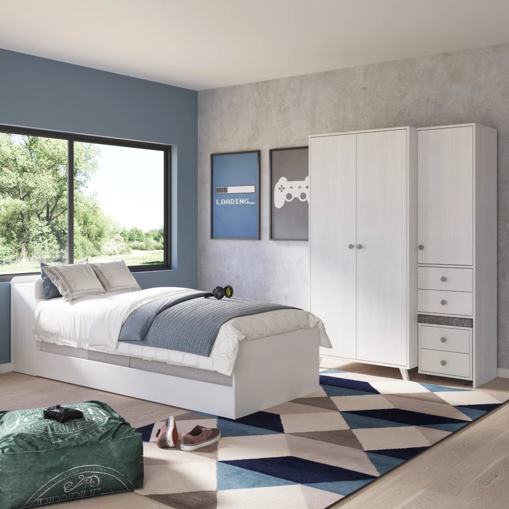 Ropero 3 Puertas Madera Maciza - Línea Versátil