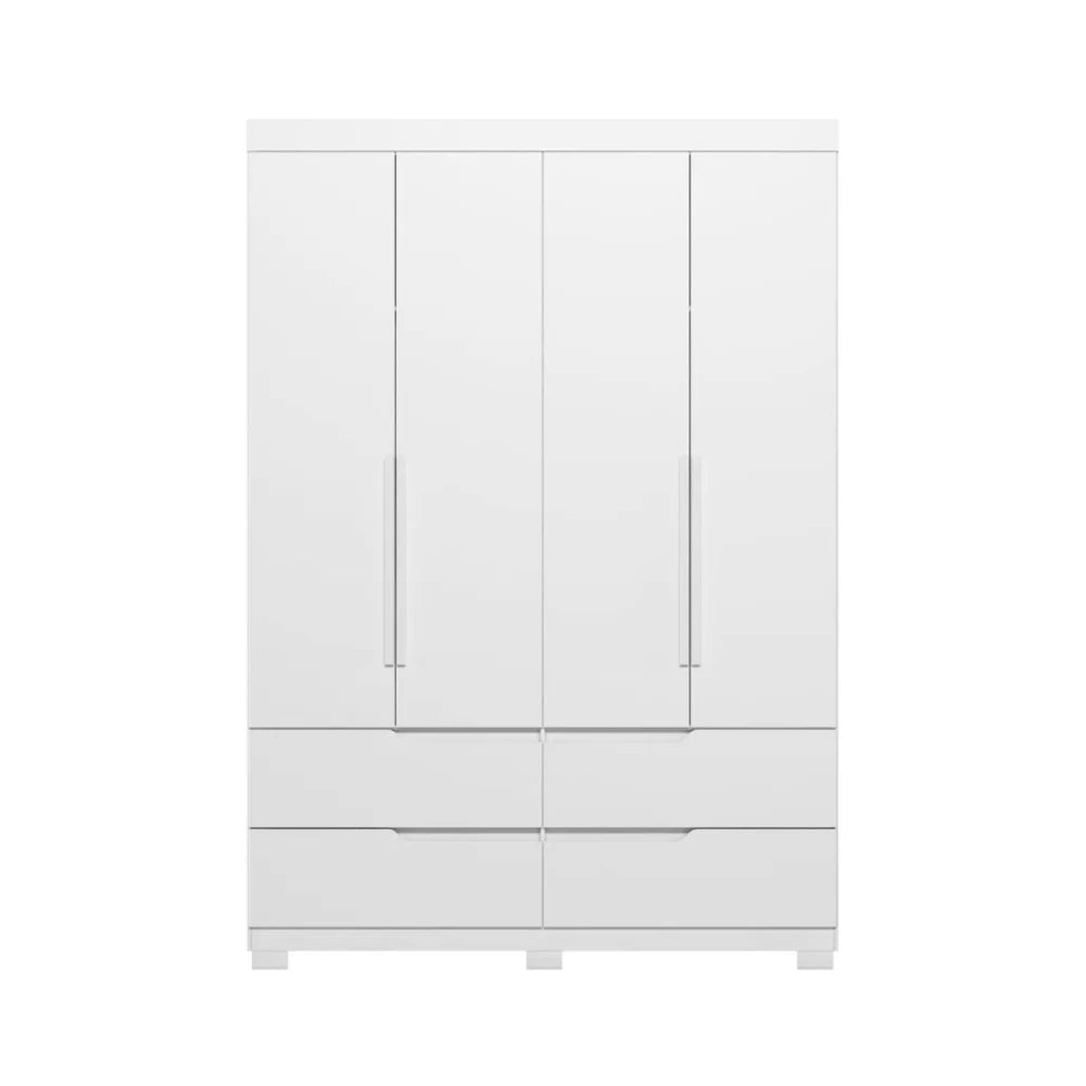 Ropero 4 puertas 4 cajones - Línea FIT - Marrón